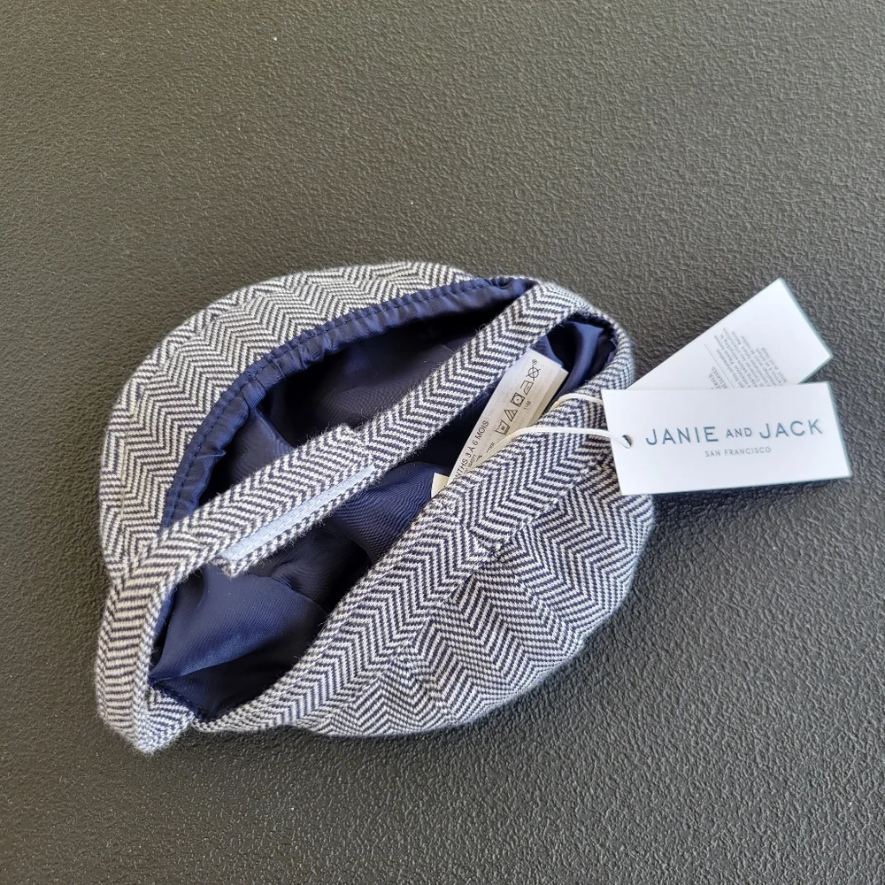 Janie And Jack Newsboy Hat Toddler Boys 3 To 6 Months Plaid Newsboy Hat